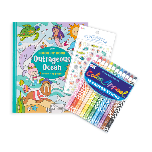 Kids Coloring Care Package -- SPACE