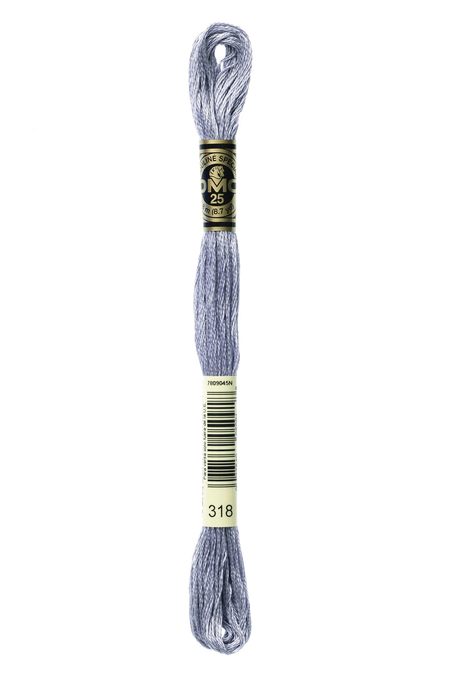 DMC 318 - Steel Gray - Light - DMC 6 Strand Embroidery Thread