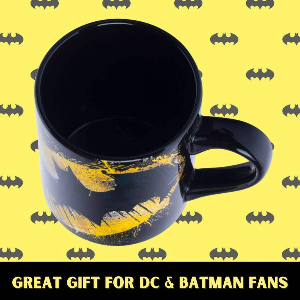 Batman Splatter Paint Logo 14oz Ceramic Mug - Geek Store