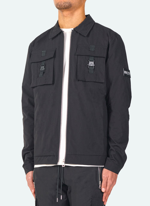 Monogram Windbreaker - Black – N V L T Y