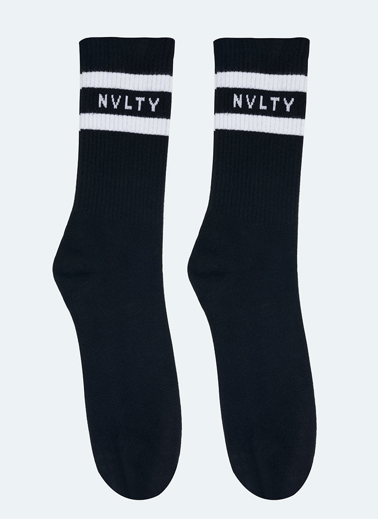 Logo Socks - Black – N V L T Y