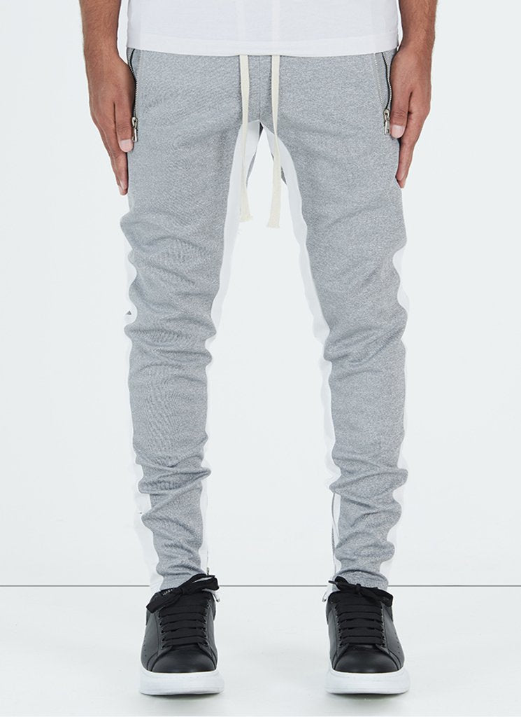 Panelled Track Pants - Grey/White – N V L T Y