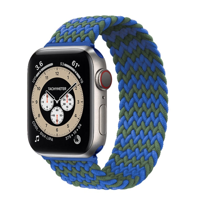 Braided SOLO LOOP Strap For Apple watch band 44mm 40mm 38mm 42mm 44 mm Nylon bracelet correa iWatch serie 3 4 5 SE 6 7 45mm 41mm