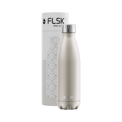 FLSK Isolierflasche 'Champagne 500 ml - Silbergold'