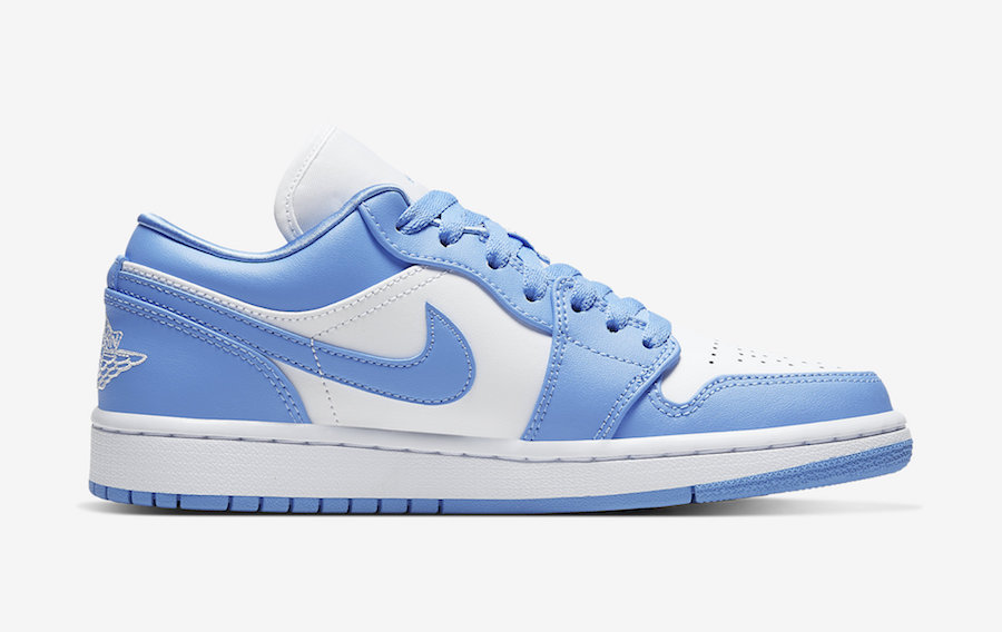 Air Jordan 1 Low UNC University Blue White AO9944-441 Release Date