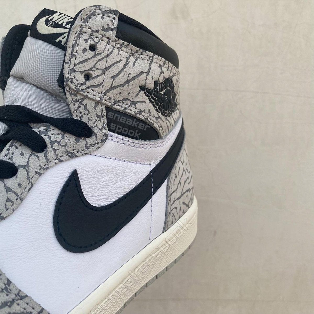 Fecha de lanzamiento de las Air Jordan 1 White Cement Elephant Print DZ5485-052