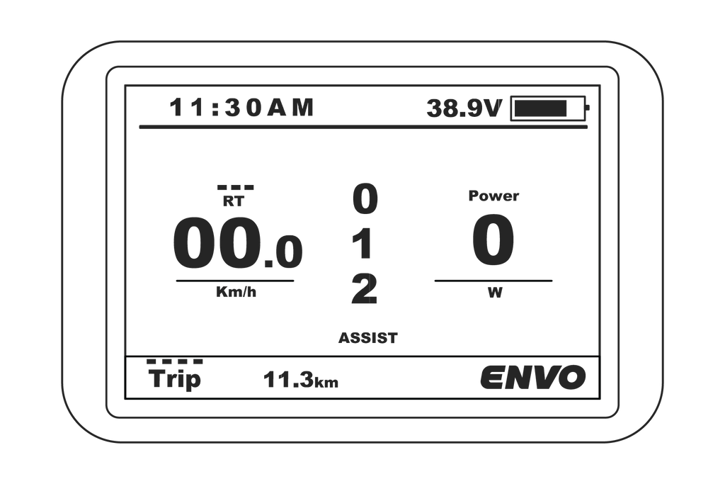 ENVO D35 ST LCD screen