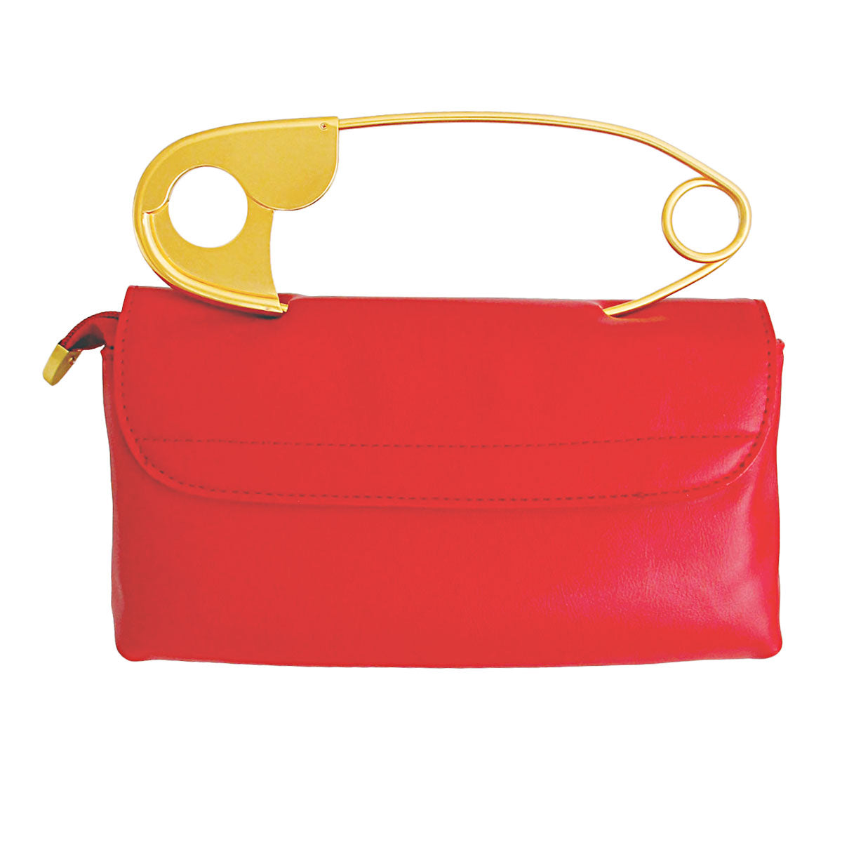 safety pin handle purse