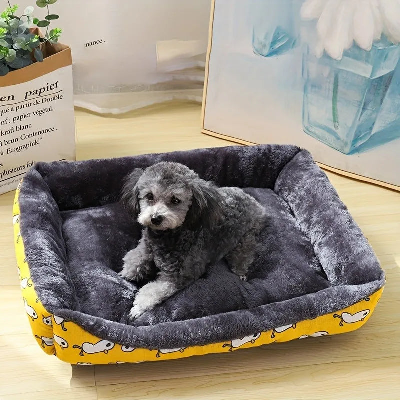 Product Image for Norvo | Hundeseng – Komfortabel Sofa Matte For Kjæledyr, Gul / XXL 80x70cm