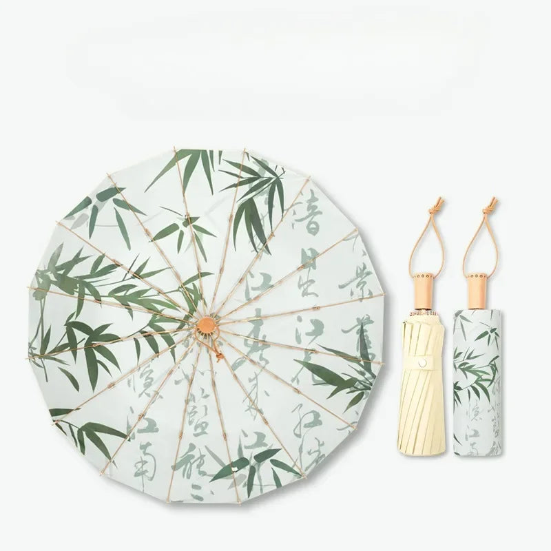 Product Image for Norvo | Håndlaget Bambus Kalligrafi Paraply, zhuyi