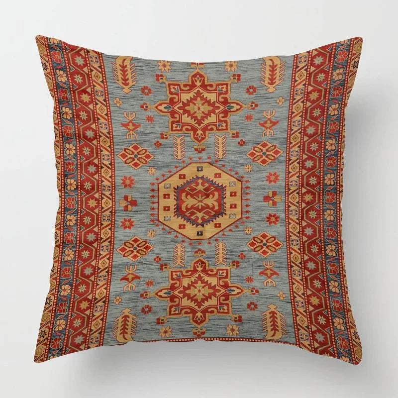 Product Image for Marokkansk putevar med orientalsk mønster – Dekor for stue og kontor, høy kvalitets putevar i boho stil for sofa og sitteområde, I / 55x55cm