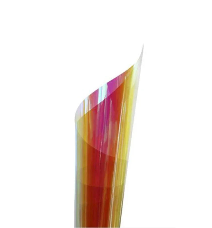 Product Image for Norvo | Multi-Størrelse Fargerik PET Regnbue Vindusfolie: Kamuflasje Vindusfolie Iridescent Film - Selvklebende Buntglassfolie for boliginnredning, B 