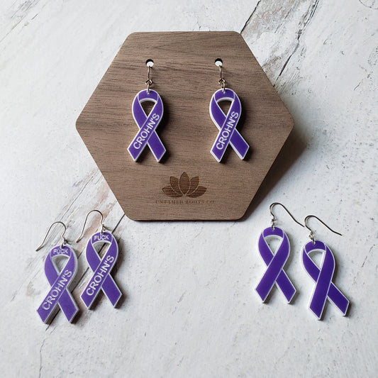 Purple Awareness Ribbons