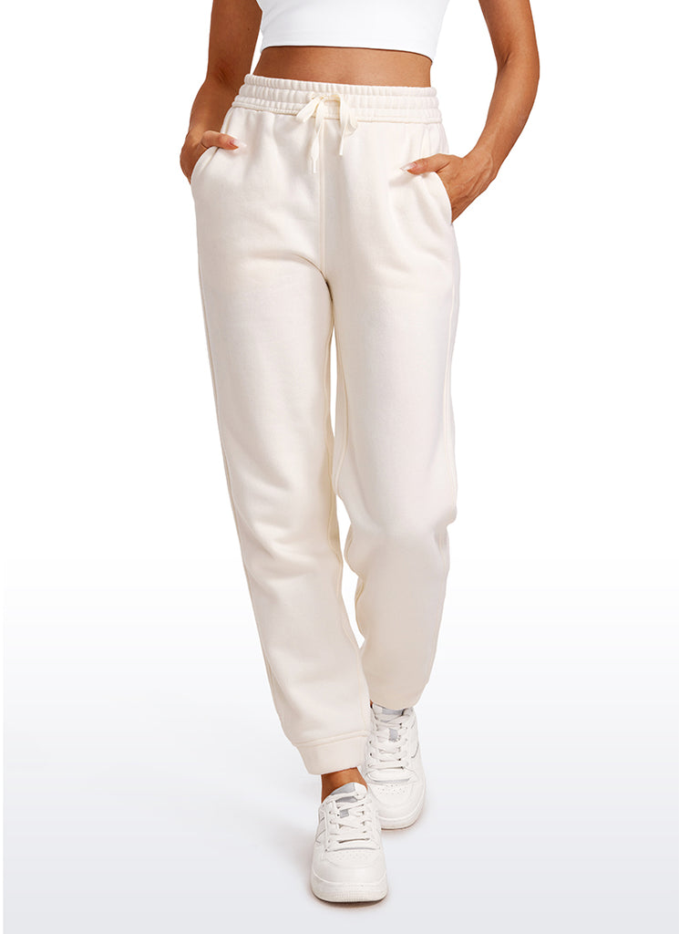Crz Yoga Cotton Fleece Lined Straight Leg Sweatpants 30'' on Marmalade