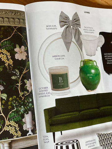 Loriest autumn scented candle Notes of October in Red Magazine UK