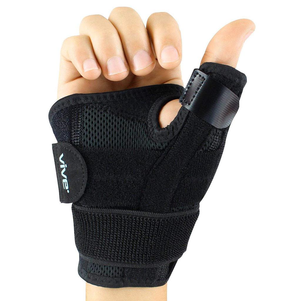 Vive Boxer Finger Splint - Supports Pinky, Ring, Middle Metacarpals and Knuckles