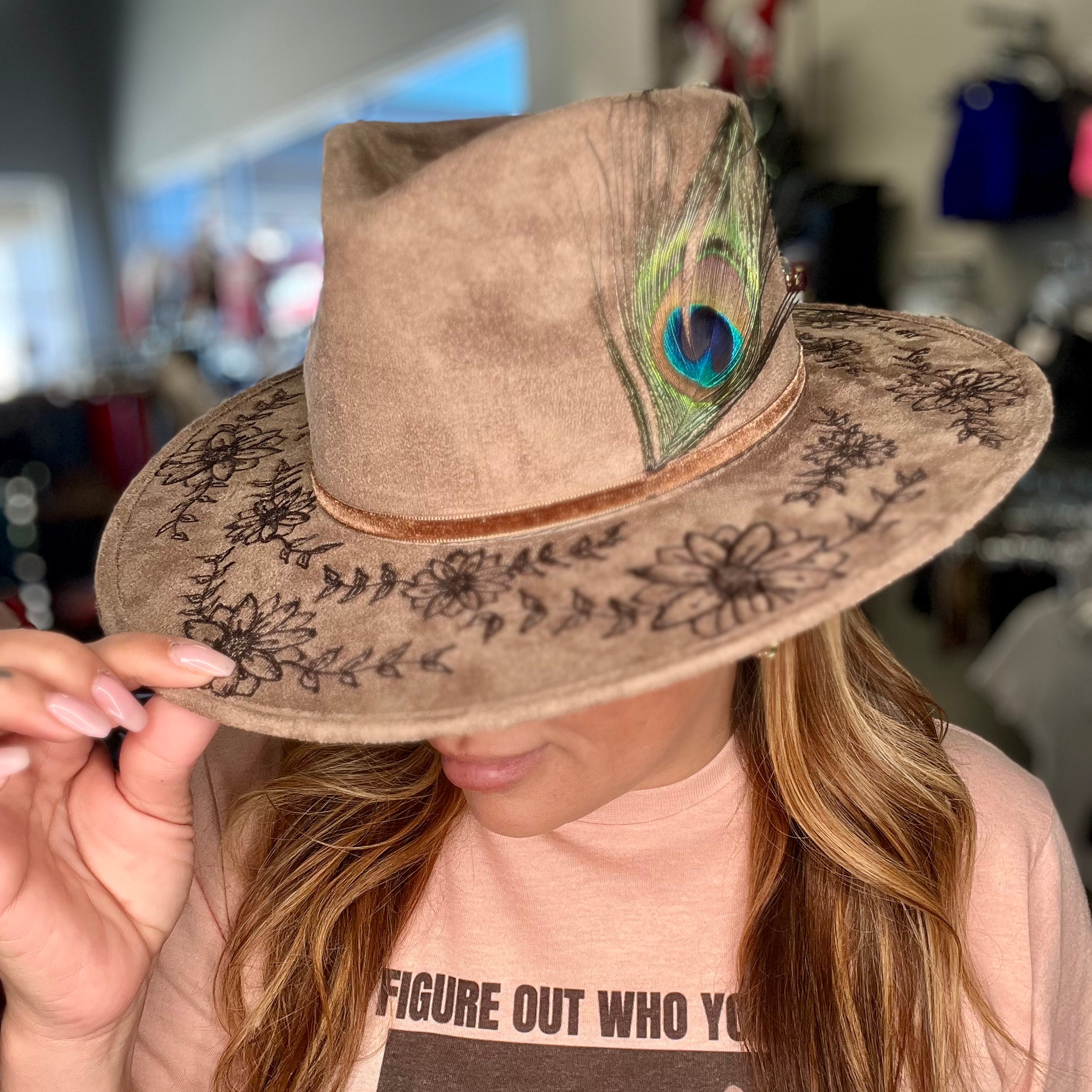 Peacock Cowboy Hat