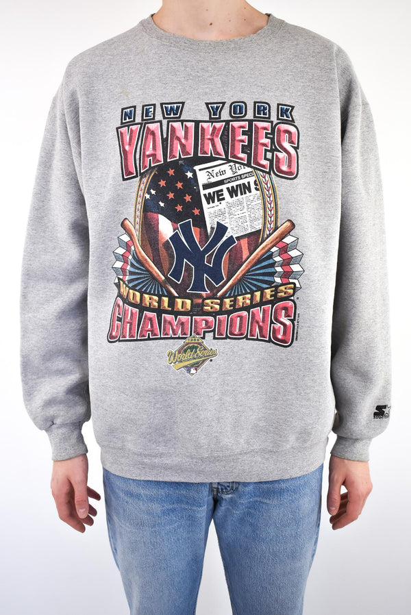 New York Yankees World Series Champs Starter Sweatshirt Crew 