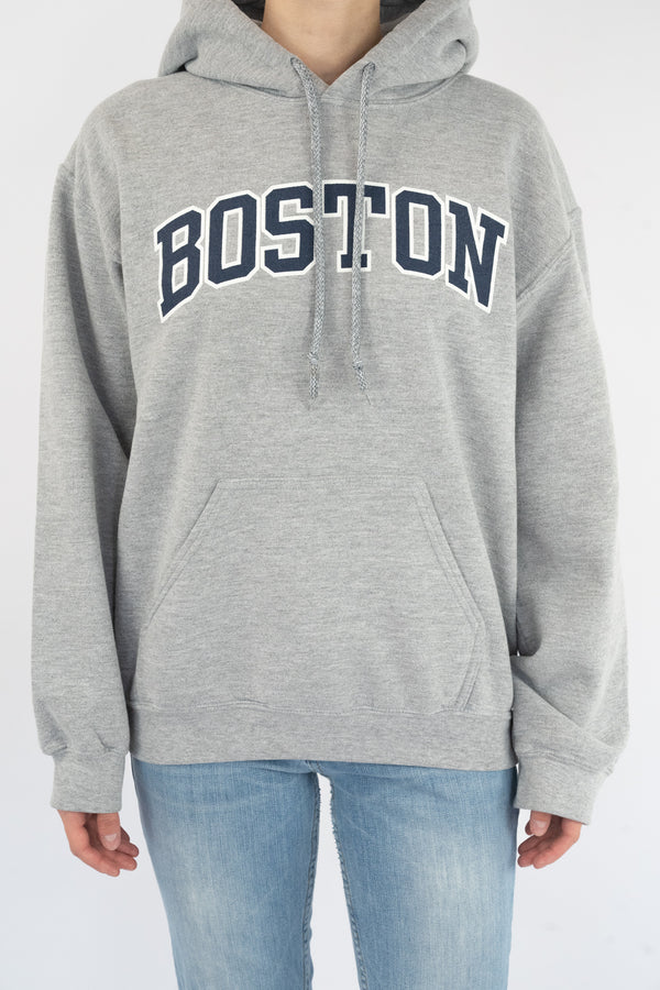 Boston Grey Hoodie – Vintage Fabrik