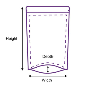 Paper Stand-Up Pouches Dimensions
