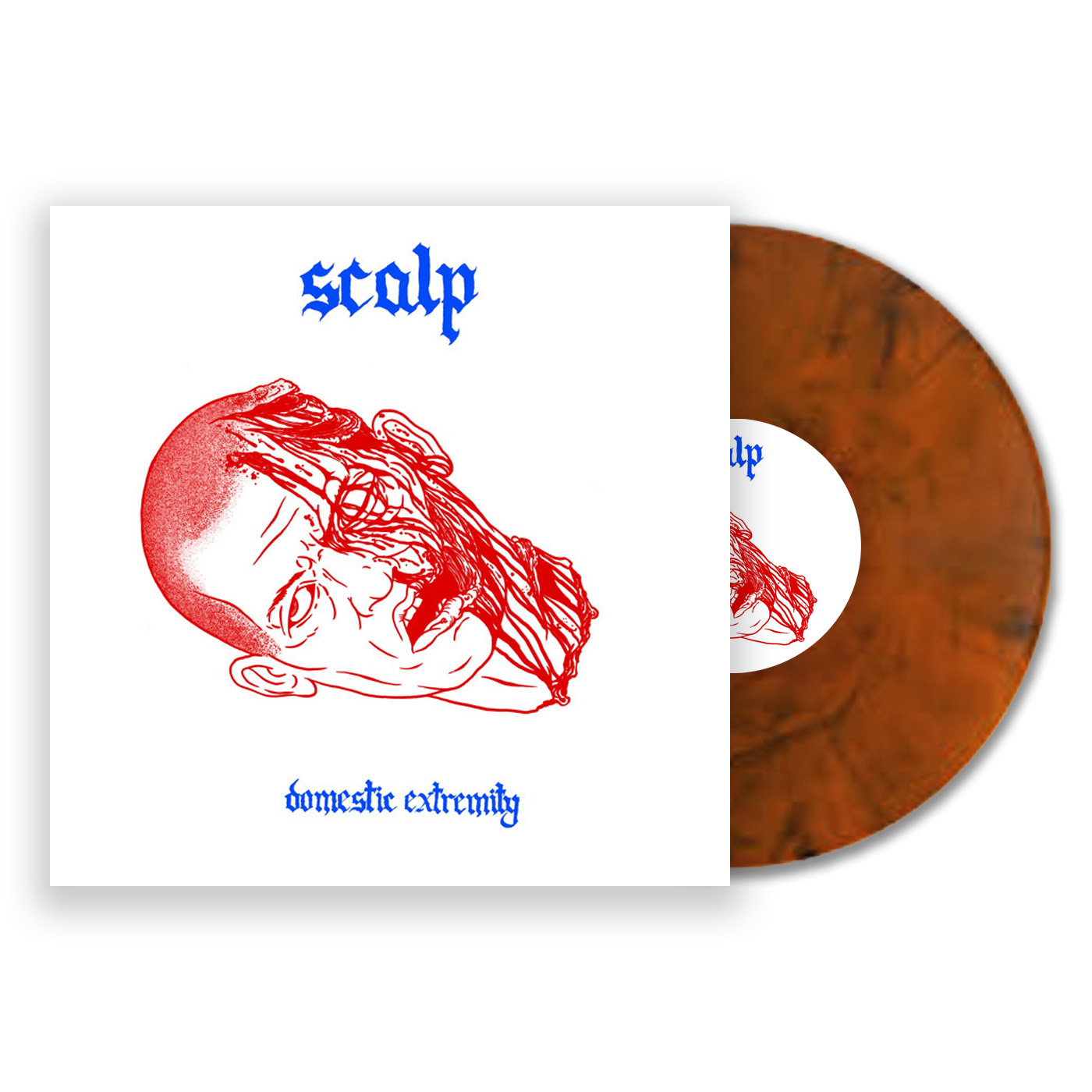 SCALP "Domestic Extremity" LP (5th Pressing - Orange Smoke Vinyl)