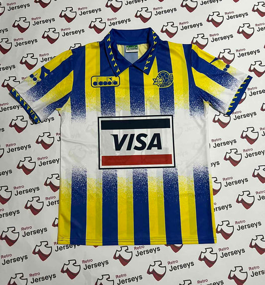 Maccabi Herzeliya Football Jersey Vintage 1995/1996 Retro Shirt Israel #6  איבנוב Burger King, Sport Club Memories