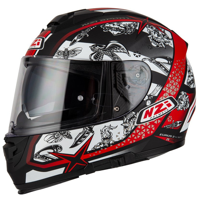 NZI EURUS DUO KOMET BLACK&RED – Tonan Motos