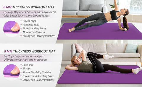 2 option of the large yoga mat