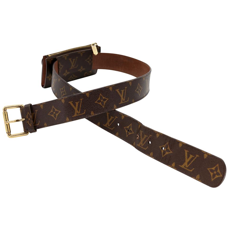 Louis Vuitton Monogram Men's Women's Dual Double Fanny Pack Waist Belt Bag  For Sale at 1stDibs