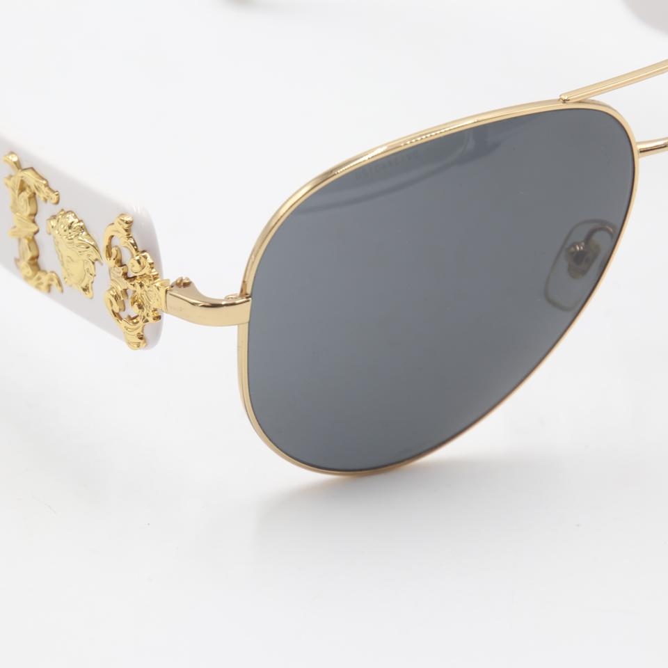 versace white aviator sunglasses