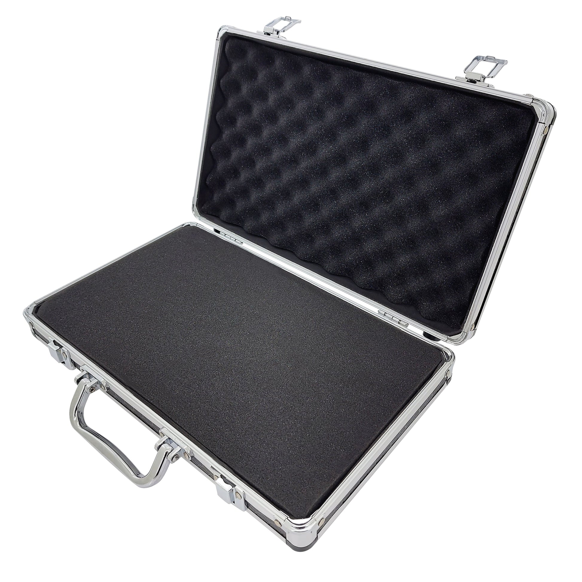 Maplin Aluminium 65 x 345 x 205mm Travel Flight Case - Black