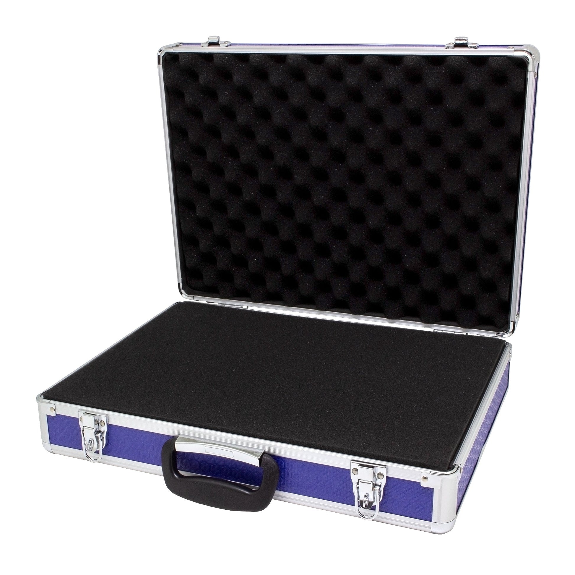 Maplin 115 x 460 x 340mm Flight Case - Blue & Silver