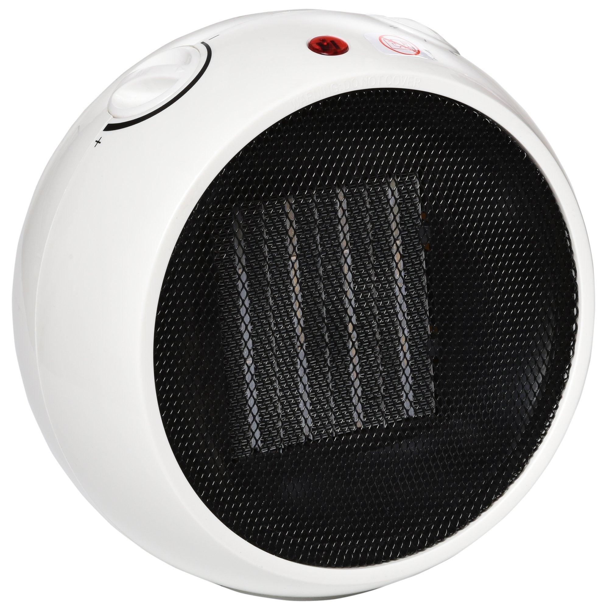 HOMCOM Small Space Ceramic Heater with 3 Heating Modes & Adjustable Temperature