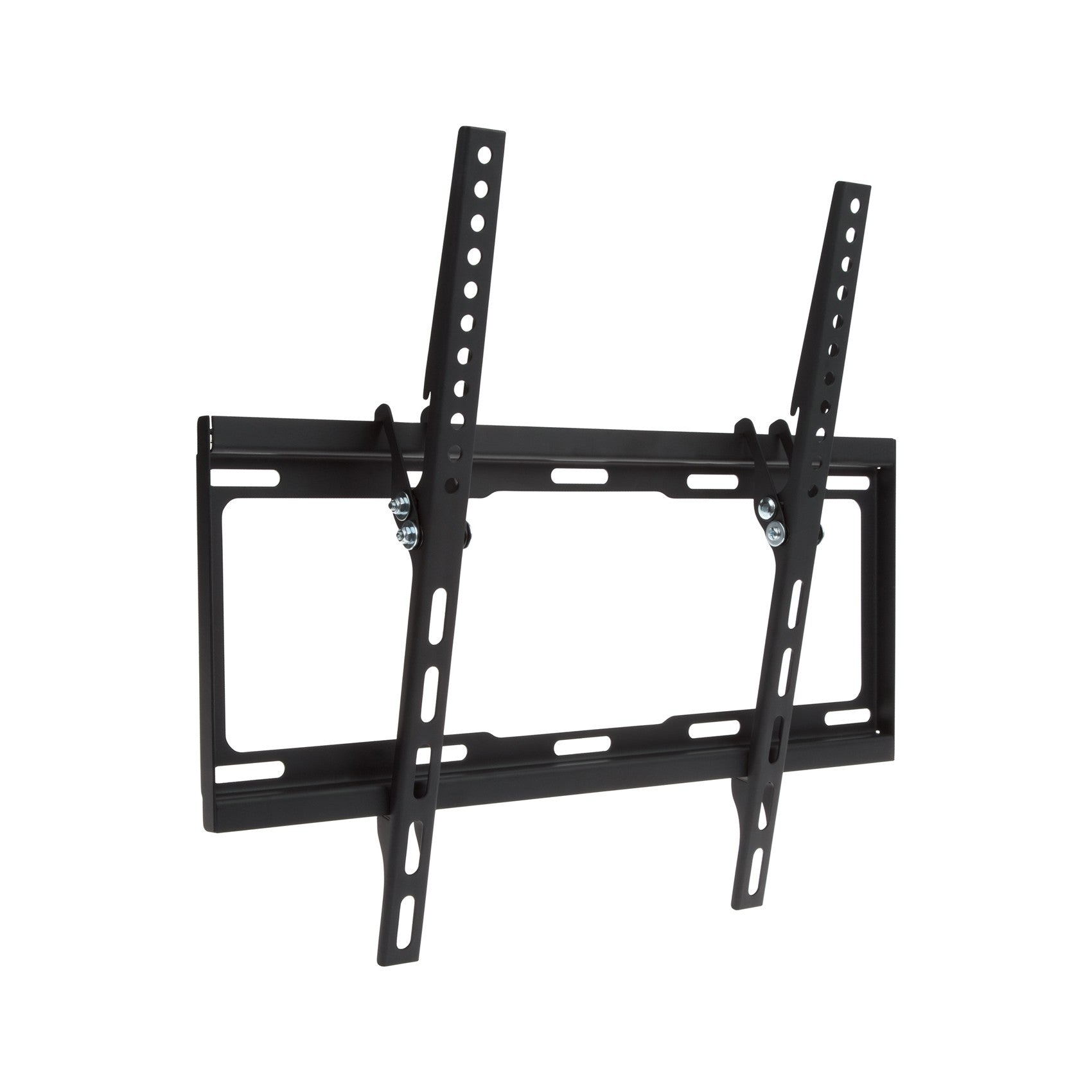 ProperAV Fixed 14deg Tilt 32" - 55" Flat TV Wall Bracket (35kg Capacity / VESA Max. 400x400) (White)