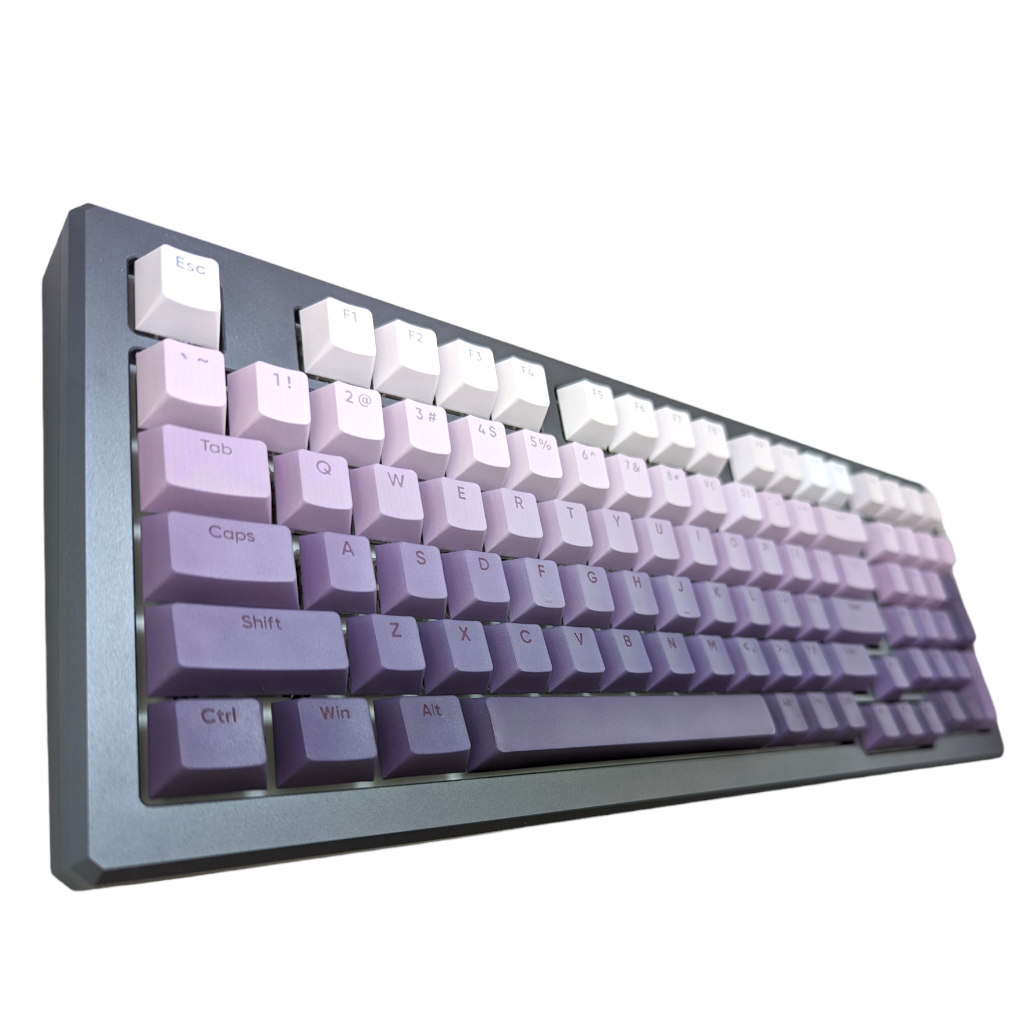 Purple Haze Rainbow PBT OEM Keycap Set (RGB shine through)