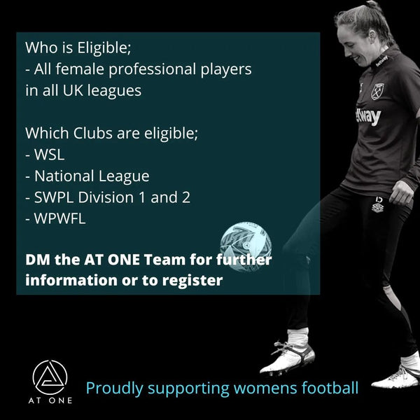 Eligibility requirements for the At One Female Professional Footballers Initiative
