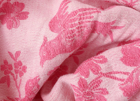 Ticking Depot | Shop Antique Damask Pink Ticking Fabric | Old Ticking Fabric From Europe
