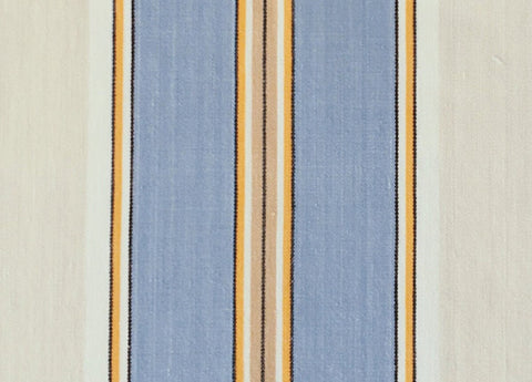 Ticking Depot | Recovered Antique Striped Ticking Fabric | Old Ticking Fabric From Europe Blue Grey Stripes