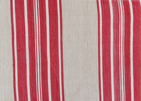 Shop For Red Antique Ticking Fabric