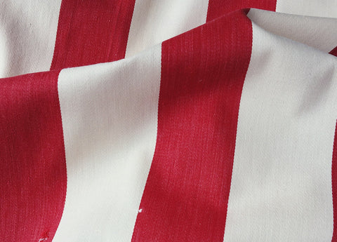 Shop For Red Antique Ticking Fabric