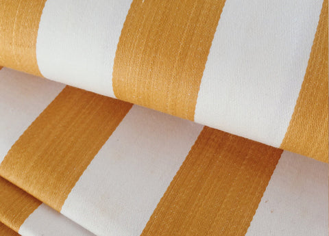 Ticking Depot | Shop Antique Striped Yellow Ticking Fabric | Old Striped Ticking Fabric From Europe