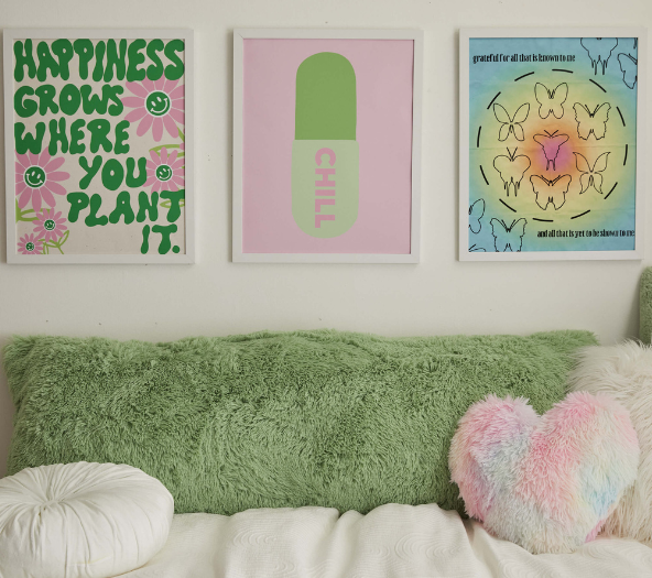Three Wall Art Prints for College Dorms