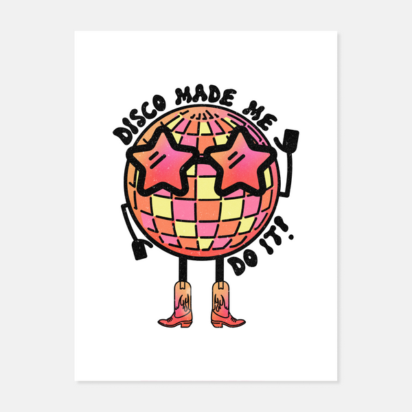 Pink Disco Ball Sticker by Sammy Hearn