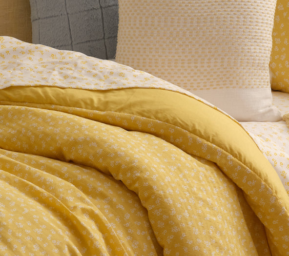 Yellow Ditsy Floral Comforter from Dormify