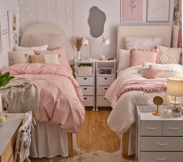blush pink bedroom ideas from Dormify