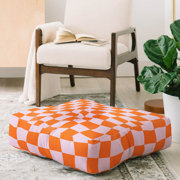 Square Large Chair Cushion with Ties Ultra Soft Warm Floor Cushion