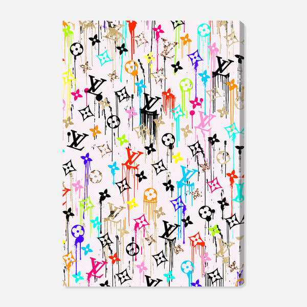 Louis Vuitton Paint Drip Graffiti Pop Art Canvas