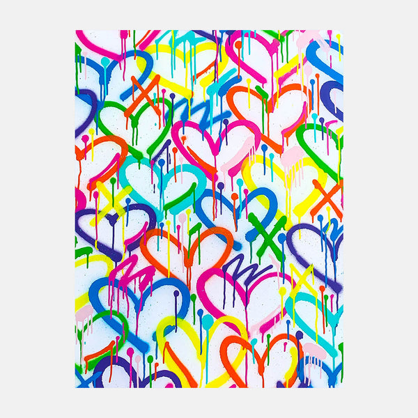 Oliver Gal Neon Fashion Monogram Canvas Art | Dorm Essentials 10x15