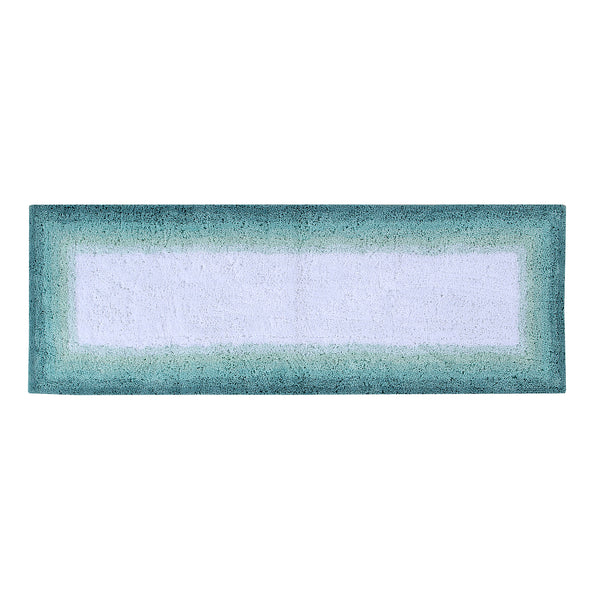 Small Textured Border Cotton Bath Mat - Medium Grey - Dormify in 2023