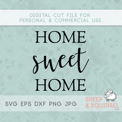 Home Sweet Home, cut files